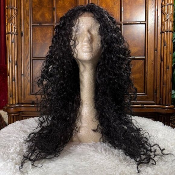 Pazazz PL-Sanya 28" Lace Front Wavy Color 1B Synthetic Wig - Picture 2 of 16